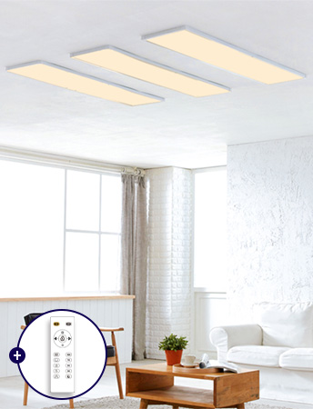 LED 바론 면조명 리모컨 거실등 150W(KS인증/2년무상AS/밝기조절/색변환)