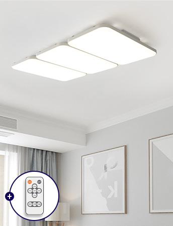 LED 필리아 리모컨 거실등 150W3단계색변환/5단계밝기조절/3년AS서울반도체LED/플리커프리/고효율
