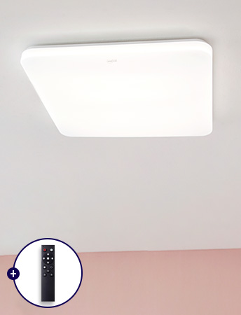 LED 더스틴 리모컨 방등 60W(리모컨/색온도,밝기조절 및 취침예약) 방조명 리모컨led방조명 엘이디방등
