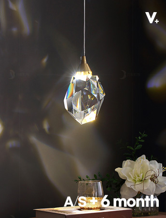 LED 로비아 1등 인테리어조명(보석같이 반짝이는 아름다움) 예쁜식탁등 펜던트등 포인트조명