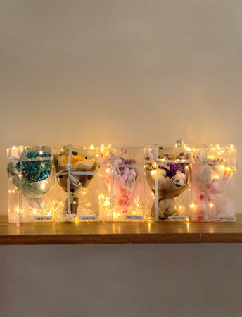 LED 꽃다발 무드등메세지 카드/선물 포장/이벤트 선물