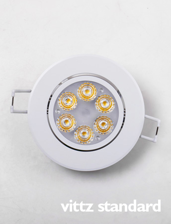 LED 3인치 5W 매입등(집중형)타공75mm